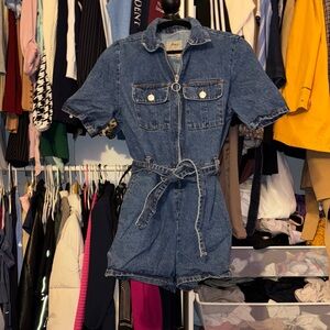 Denim&Co Blue Denim Jumpsuit